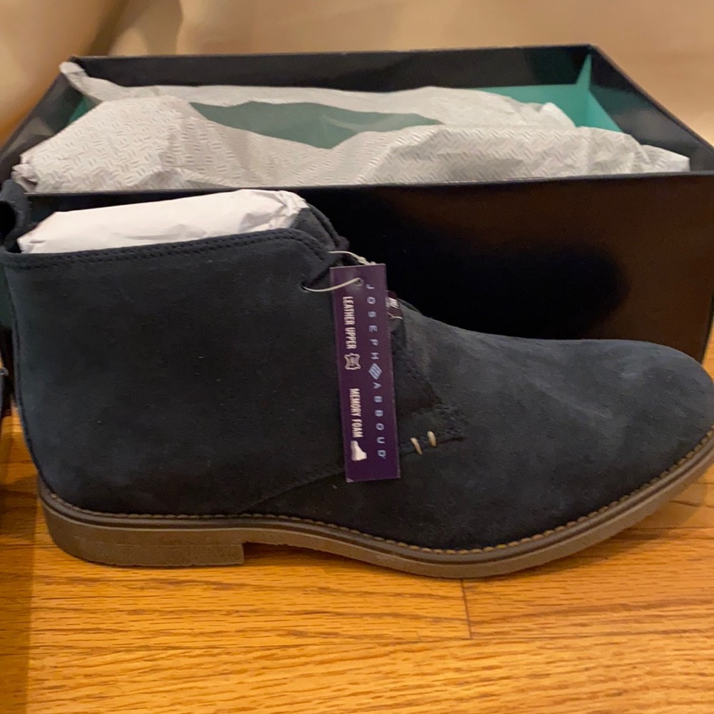 Navy blue suede Lucca chukka boot men’s 10
